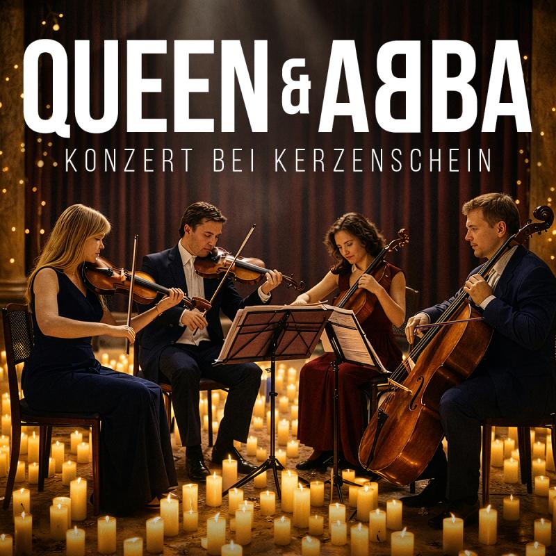 Titelbild Queen und ABBA bei Kerzenschein